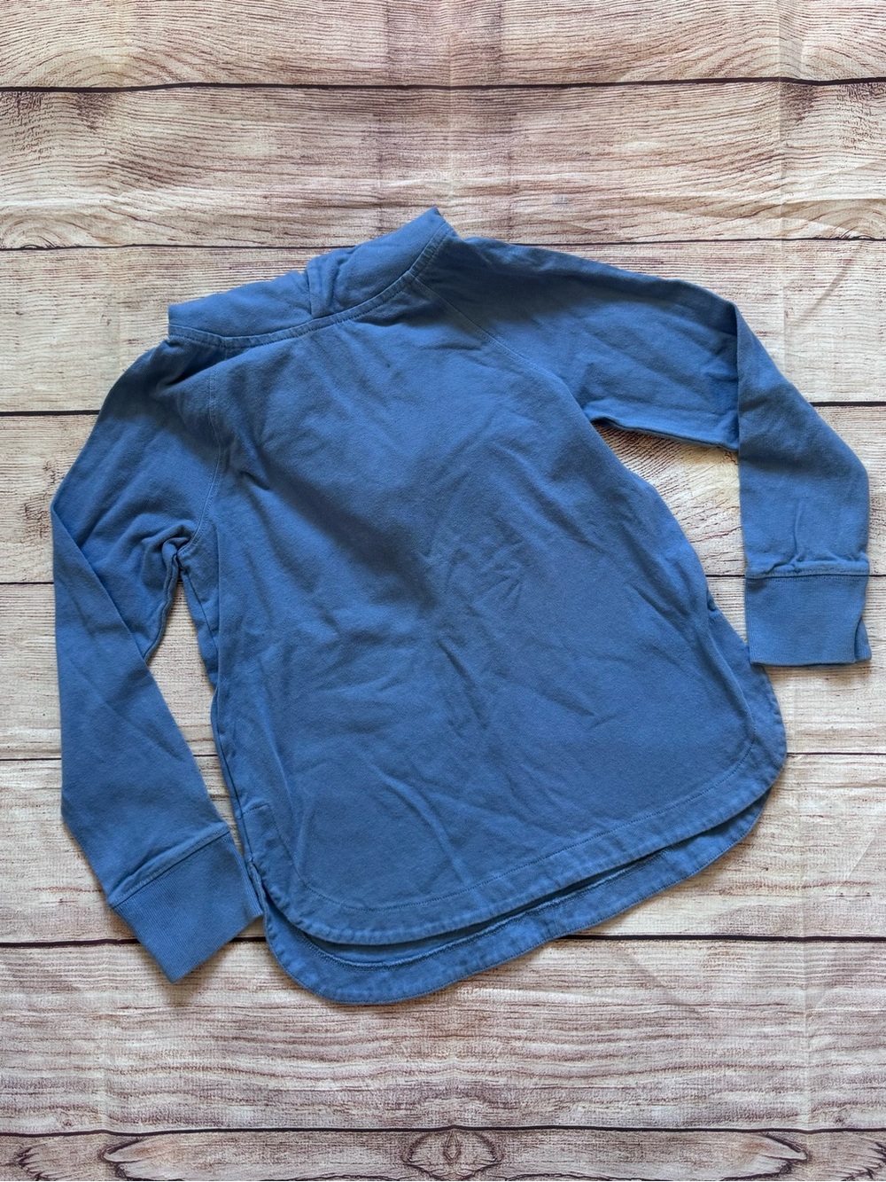 Crewcuts Blue Long-Sleeve Hooded Shirt